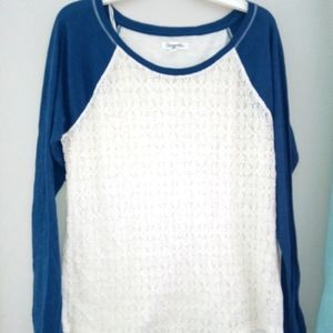 BOGO Free Aeropostale Long sleeved top, lace front